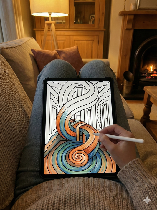 TRIPPY PSYCHEDELIC COLORING BOOK (FOR TEENS & ADULTS) (PAPERBACK & DIGITAL)