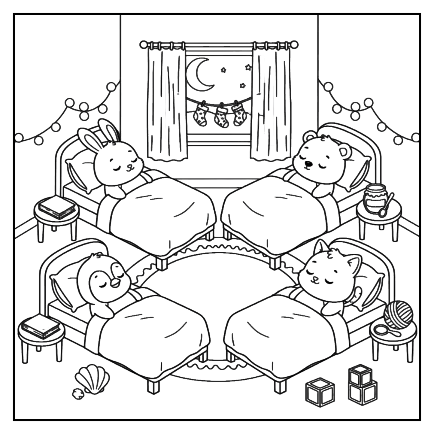 COMFY FRIENDS COLORING BOOK