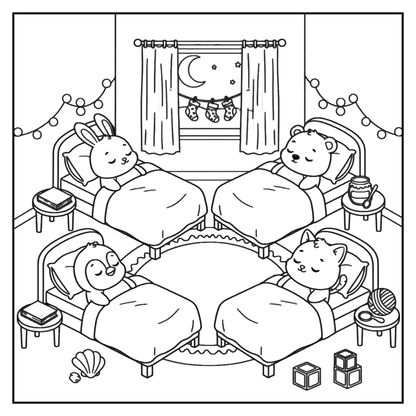 COMFY FRIENDS COLORING BOOK