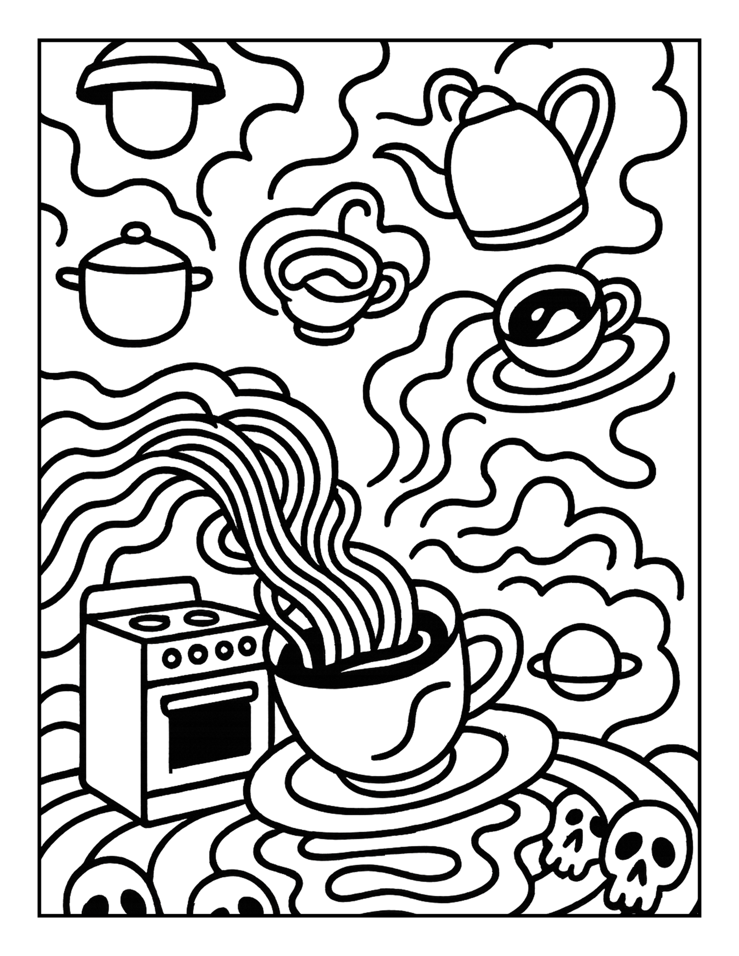 TRIPPY PSYCHEDELIC COLORING BOOK