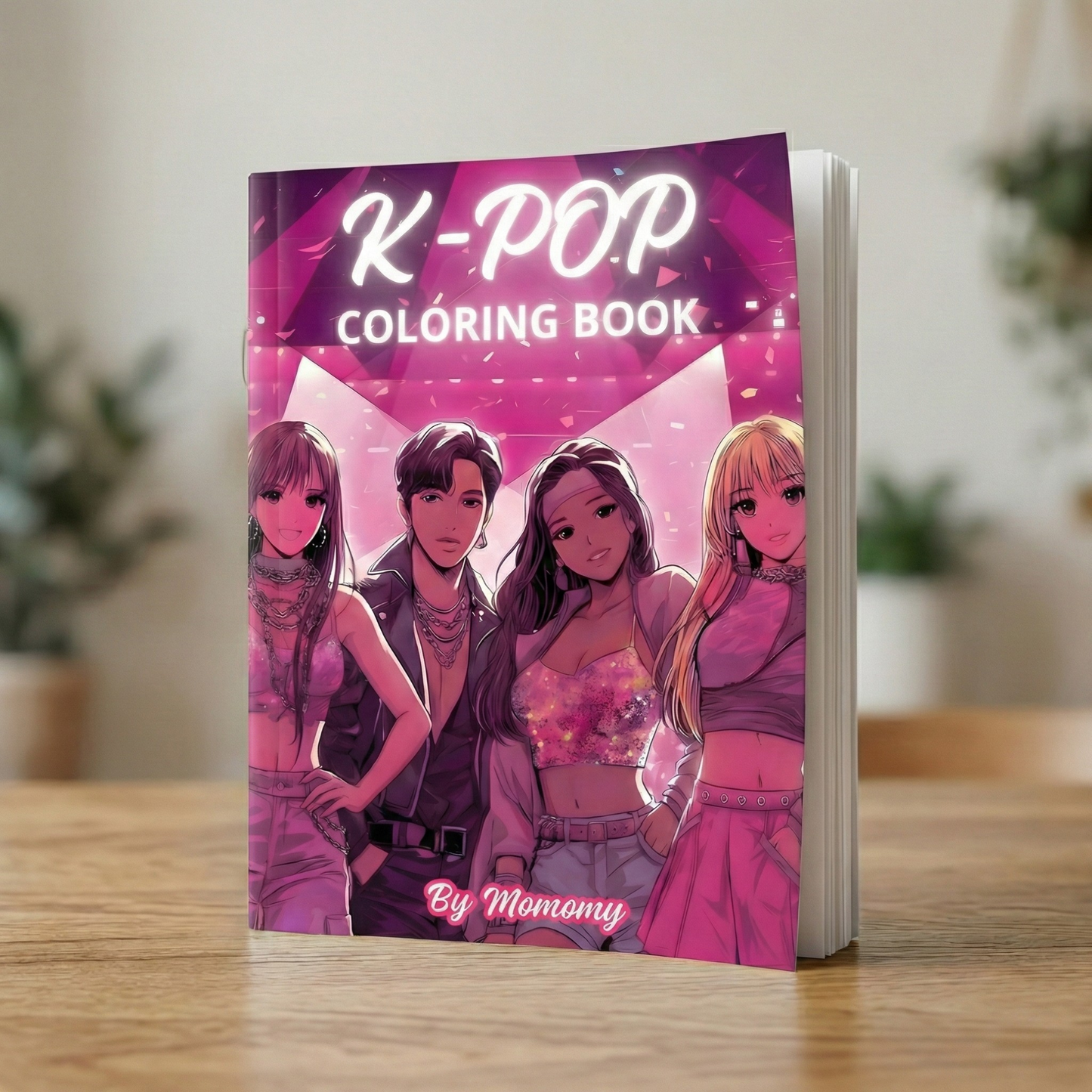 K-POP COLORING BOOK (FOR TEENS & ADULTS) (PAPERBACK & DIGITAL)