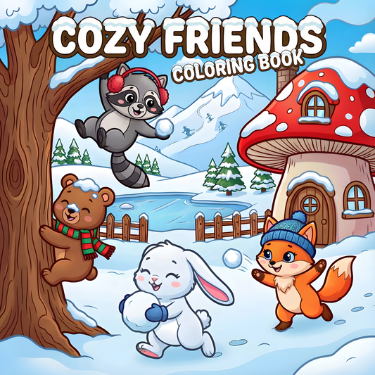 COZY FRIENDS COLORING BOOK (FOR ALL AGES) (PAPERBACK & DIGITAL)