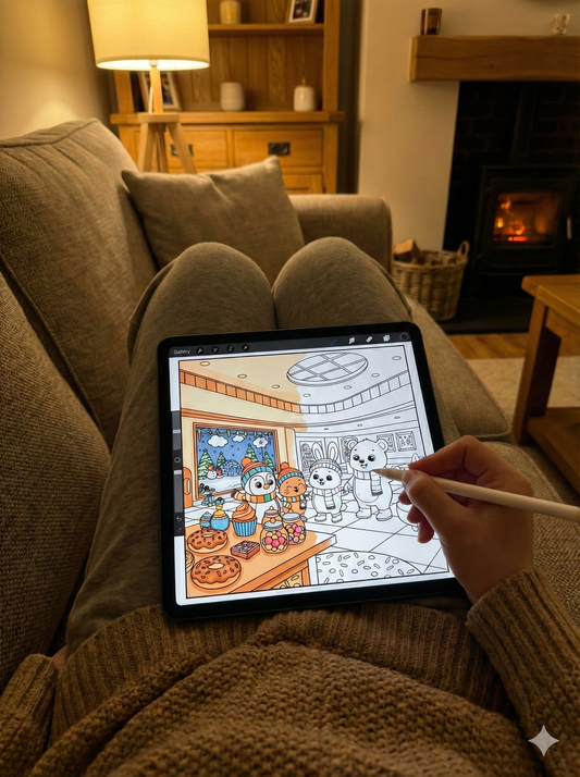 COMFY FRIENDS COLORING BOOK (FOR ALL AGES) (ONLY DIGITAL)